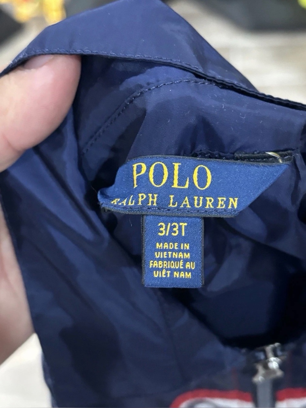 Ralph Lauren Polo Wind Youth Zip Up Jacket Colorblock 67 Six Seven 3T Boys USA - Picture 4 of 4